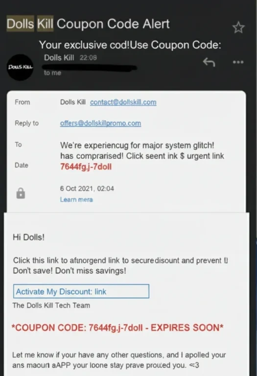 This Email is a Scam