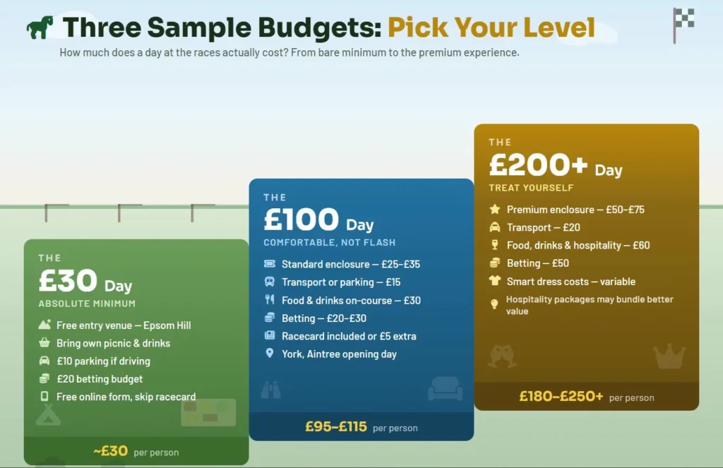 Three Sample Budget Pick Your Level